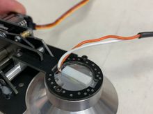 Landing light mounted with screws