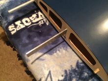 Top is aluminium wing alignment tube, Center is pre installed wing spar (super fit), bottom is the alignment dowl I had to sand for a no so tight fit