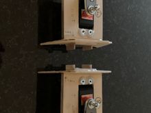 Flaperon servos ready to be installed 