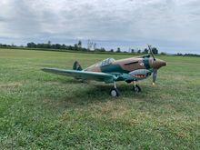 Jerry Bates Plans P-40B from vicrc.com Fuselage and fiberglass parts kit. 