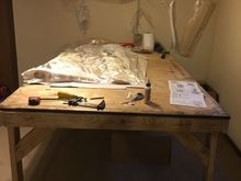 Made a work bench for the build