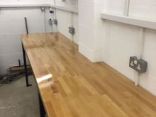 Finished varnish with wet n dry so nice matt finish 