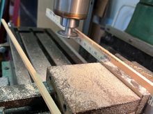 Yes, this started as a yard stick!  But the hardwood was probably better then what the kit provided. 