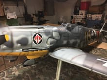ESM 50cc Bf-109 with Bf-109 exhaust stacks and machine guns