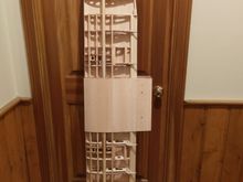 Lots of days later, and all three sections aligned nicely and were epoxied in place. Yes, it's a one piece wing. Not ideal for transportation. 