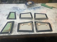 Flap and rudder molds ready for splooge and closure