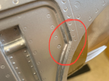 Binding in this area, both sides (taken after sanding and touchup paint)