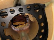 Front as looking in from the back