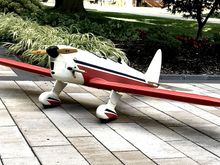 Scratch built Ryan STA all balsa covered “old school” with Sig Koverall and epoxy paint.  Mothballed in 1997 with a low time FA-50.
     Brought out of storage in 2017. Replaced tank and fuel lines, engine not touched. Replaced the battery with a fresh  Panasonic NiCad pack.  Started easily, ran and flew well. 
  Nice plane but the LG is not tolerant of rough fields!