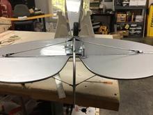 The lower braces in place.