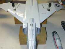 Nose gear converted to catapult system with the skid/hook.