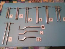 CNC made of Aircraft grade of aluminum and can be modified to fit you plane for fixed of retractable landing gear and all new.  Measure what you need and they make an order!