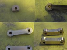 Making the swing arms from brass rod and bar.