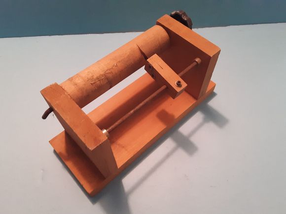 This is a manually operated pin strip cutter to match you color exactly.  Just put a length of matching color on the roller and tape it in place with out the backing cover and set the size you need.