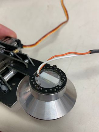 Landing light mounted with screws