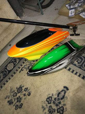  Here are  two 90 size helicopter cannabis and a 90 size tailbone for parts also 