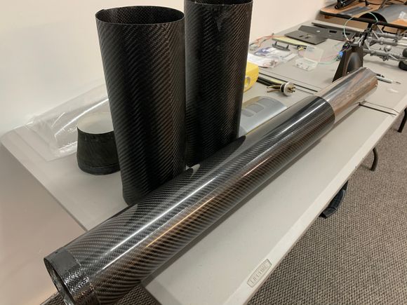 Carbon fiber and titanium pipes