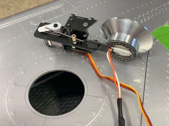 Alternate view of the landing light assembly