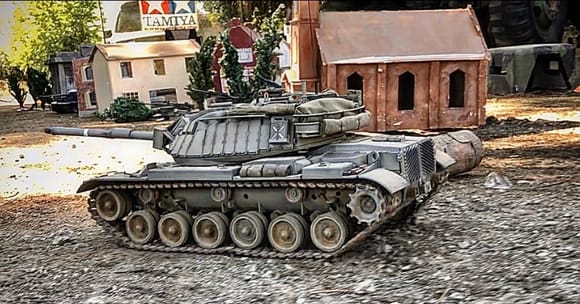 TongDe M60A3 in Magach 6B theme at LA Tanks January 2024 meet.