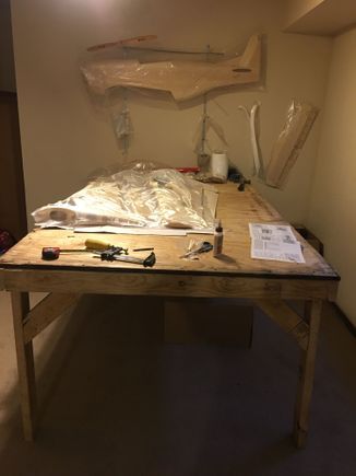 Made a work bench for the build
