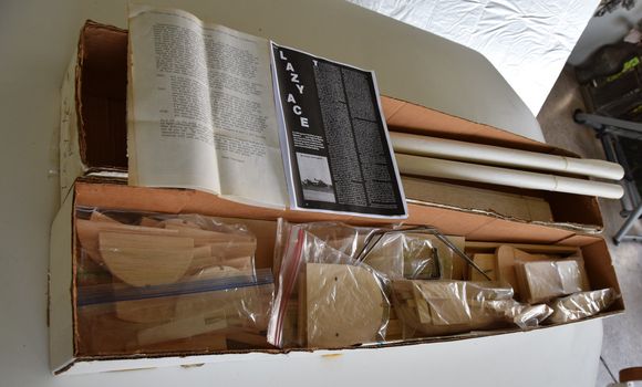 Kit in original box with rolled plans