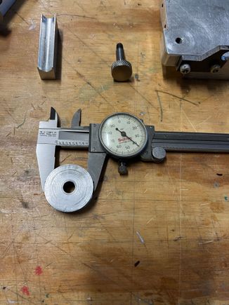 Wheel radius is actually .940.  I just couldn't get it much tighter without failure using this .6mm wall thickness annealed stainless tube.  