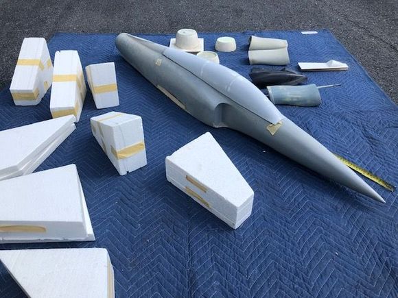 Raptor (?) glass fuse and foam cores