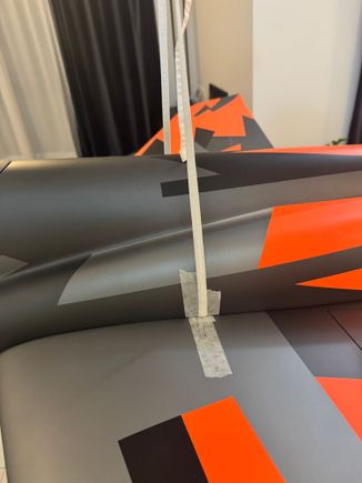 Perfect.
I was able to find a flat clothing rope and squeeze it lightly between wings and fuselage
to do the rope test, double confirmed cg now.
Good balance at 235mm with some fuel
​​​​​​​