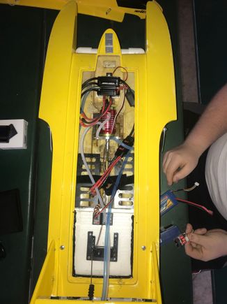 This is CarrowM's hydro. I know that he feels cretin that the prop is not right but neither he nor I are boat guys so we don't know. We are both very deep into cars and he does airplanes and quads also.