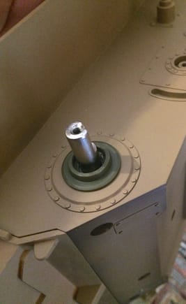 Above T-90 bearing support in Abrams hull.
