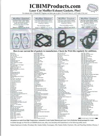 Larry's Gasket list, added to almost daily.