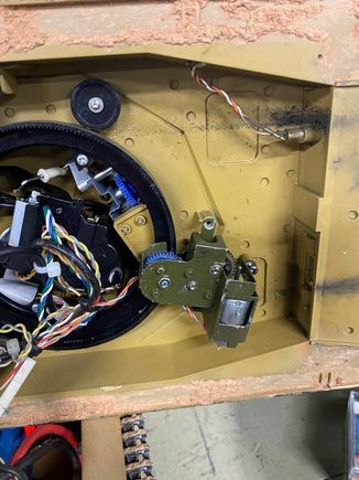 Wire caught in rotation unit 