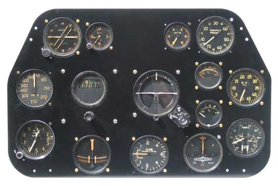 P-51-D instrument panel, as real as it gets.