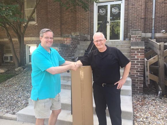 Former Horizon Hobby co-worker and master chef Pete Bergstrom receiving his pre-order.  Pete hasn't built since 2007, so he's looking forward to making some dust!