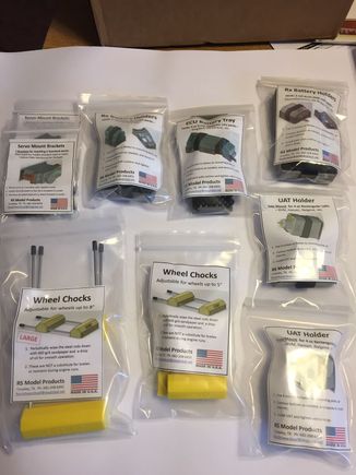 Airplane chocks, batt holders, etc.