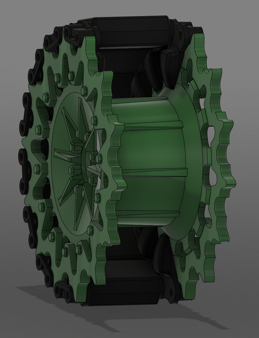 NEW Injection Molded Tracks 1/6 Scale M5 Stuart Tank (21st Century