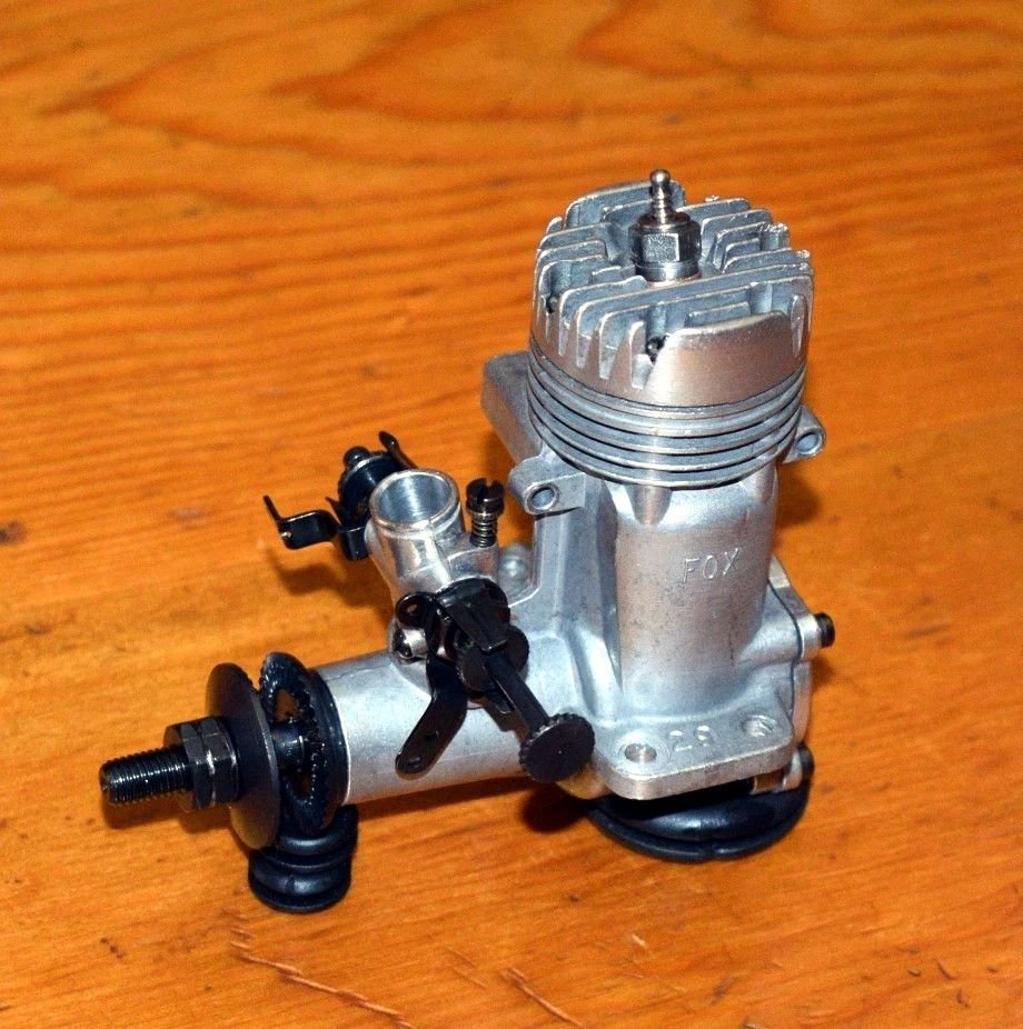 Recent EBay purchase, a Fox .29 R/C - left side view.