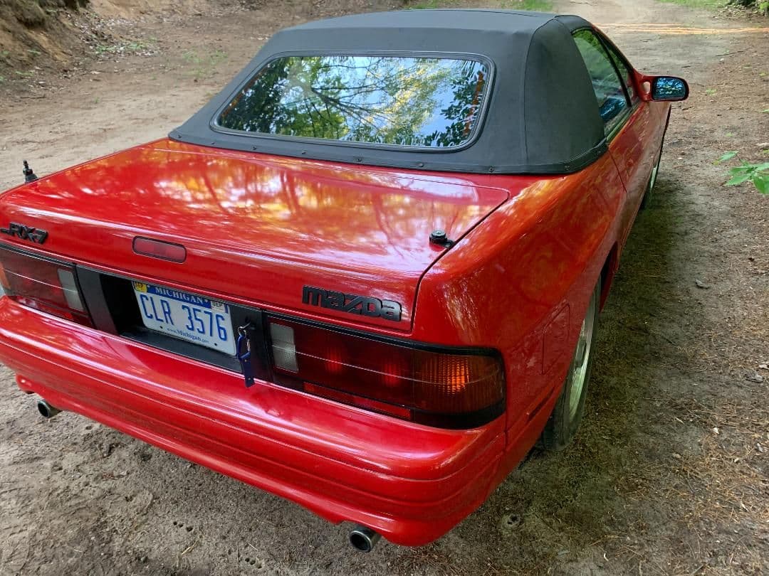 1989 Mazda RX-7 - I'm Parting Ways With My Little Red Fun Sports Car - Used - VIN JM1FC3513K0708752 - 121,257 Miles - 4 cyl - 2WD - Manual - Convertible - Red - Kalkaska County, MI 49646, United States