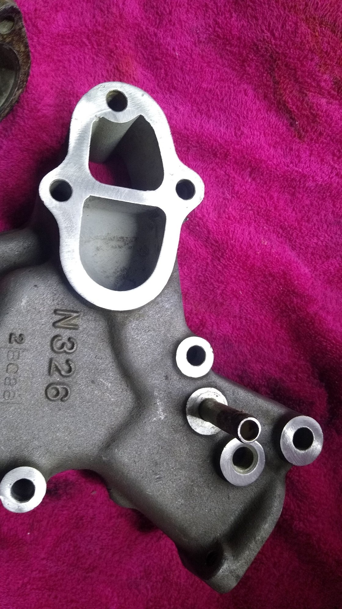 FC S4 nonturbo water pump housing and thermostat housing