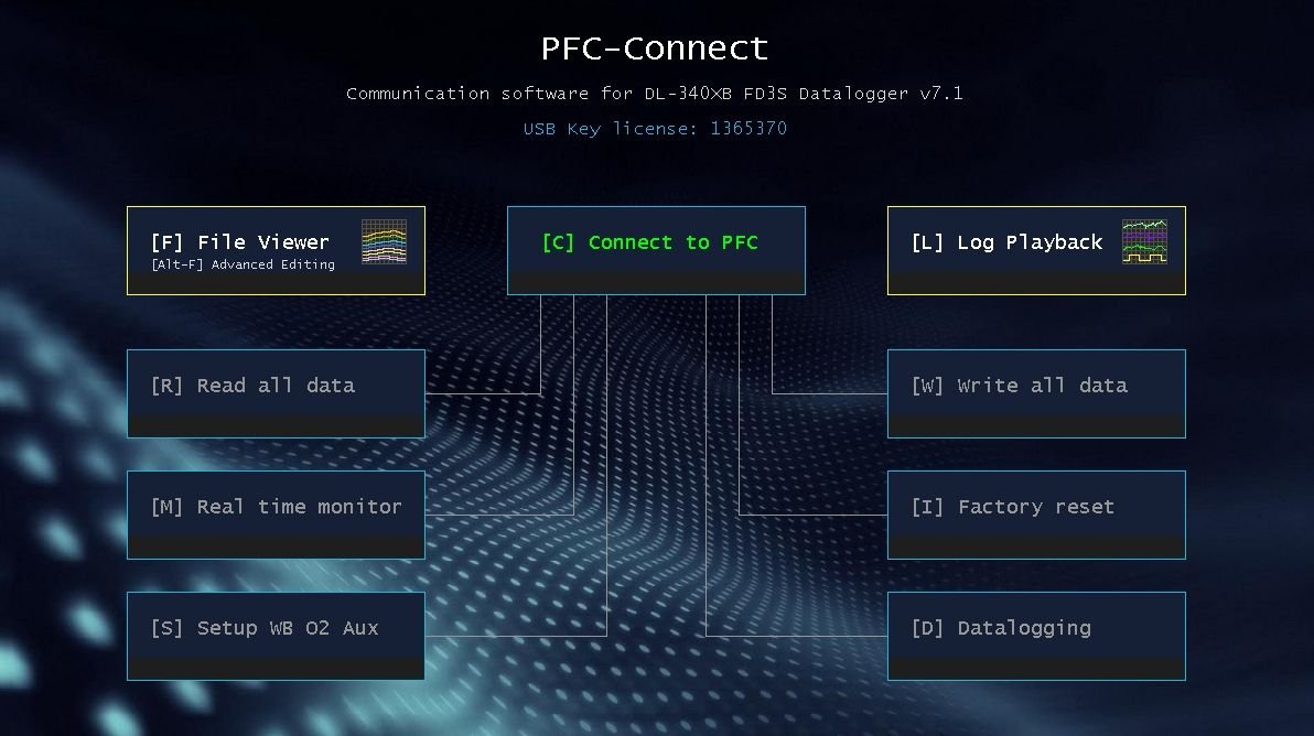 DL-340XB main menu