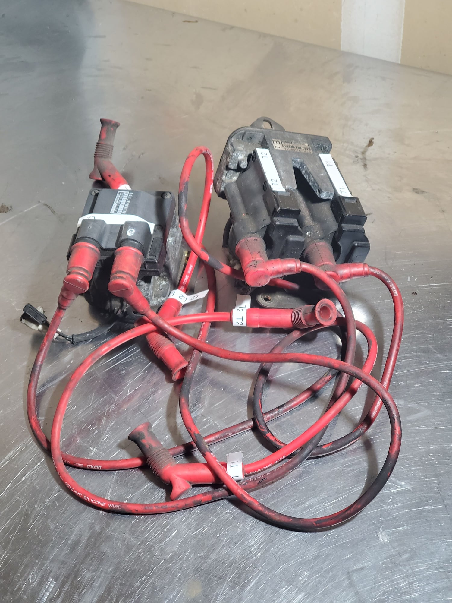 Engine - Electrical - Fc Ignition coils with wires - Used - 1986 to 1991 Mazda RX-7 - Fairfield, CA 94534, United States