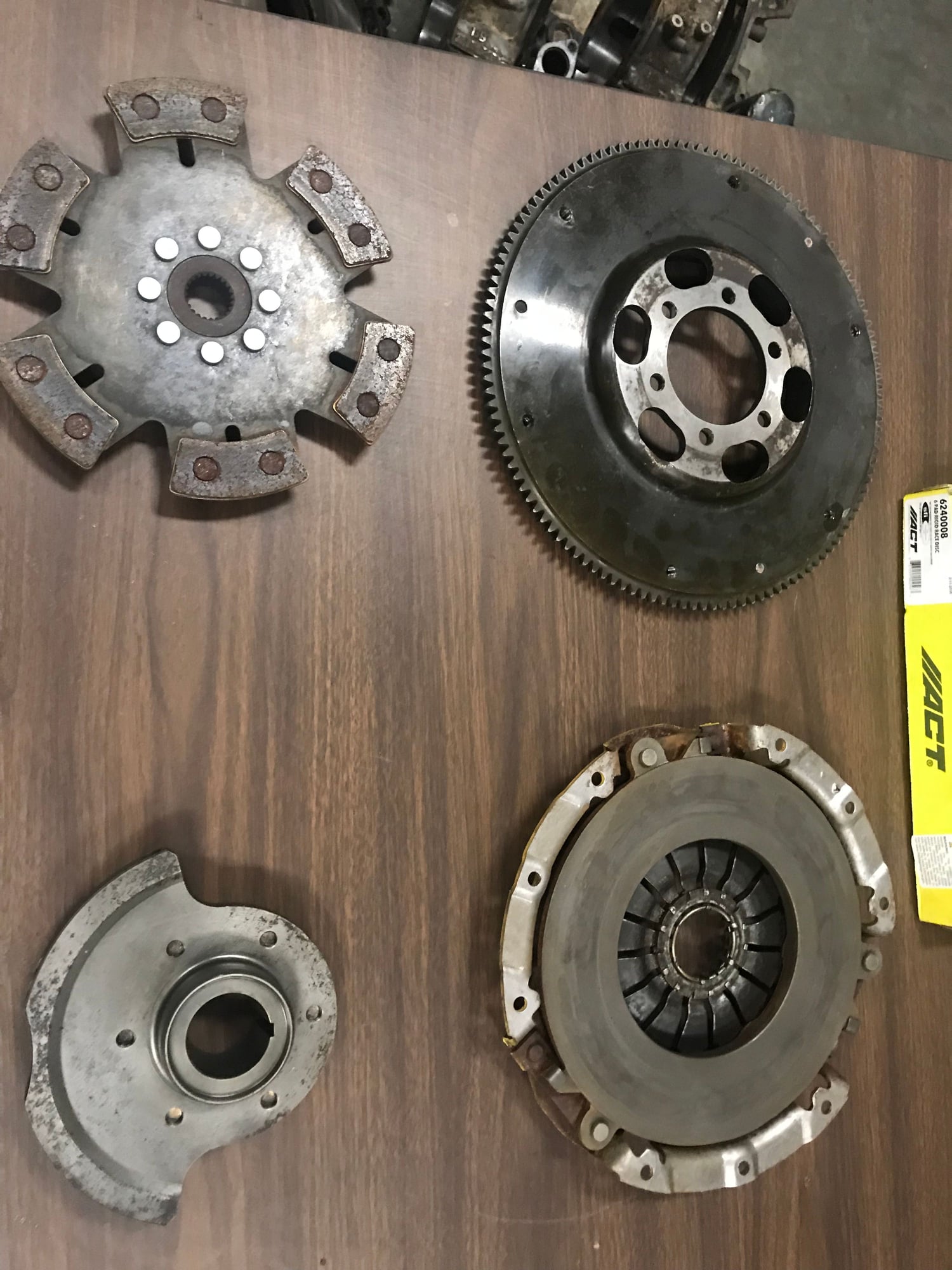 Drivetrain - ACT Flywheel, counter weight, and HD clutch - Used - 1993 to 1995 Mazda RX-7 - Benton, AR 72019, United States