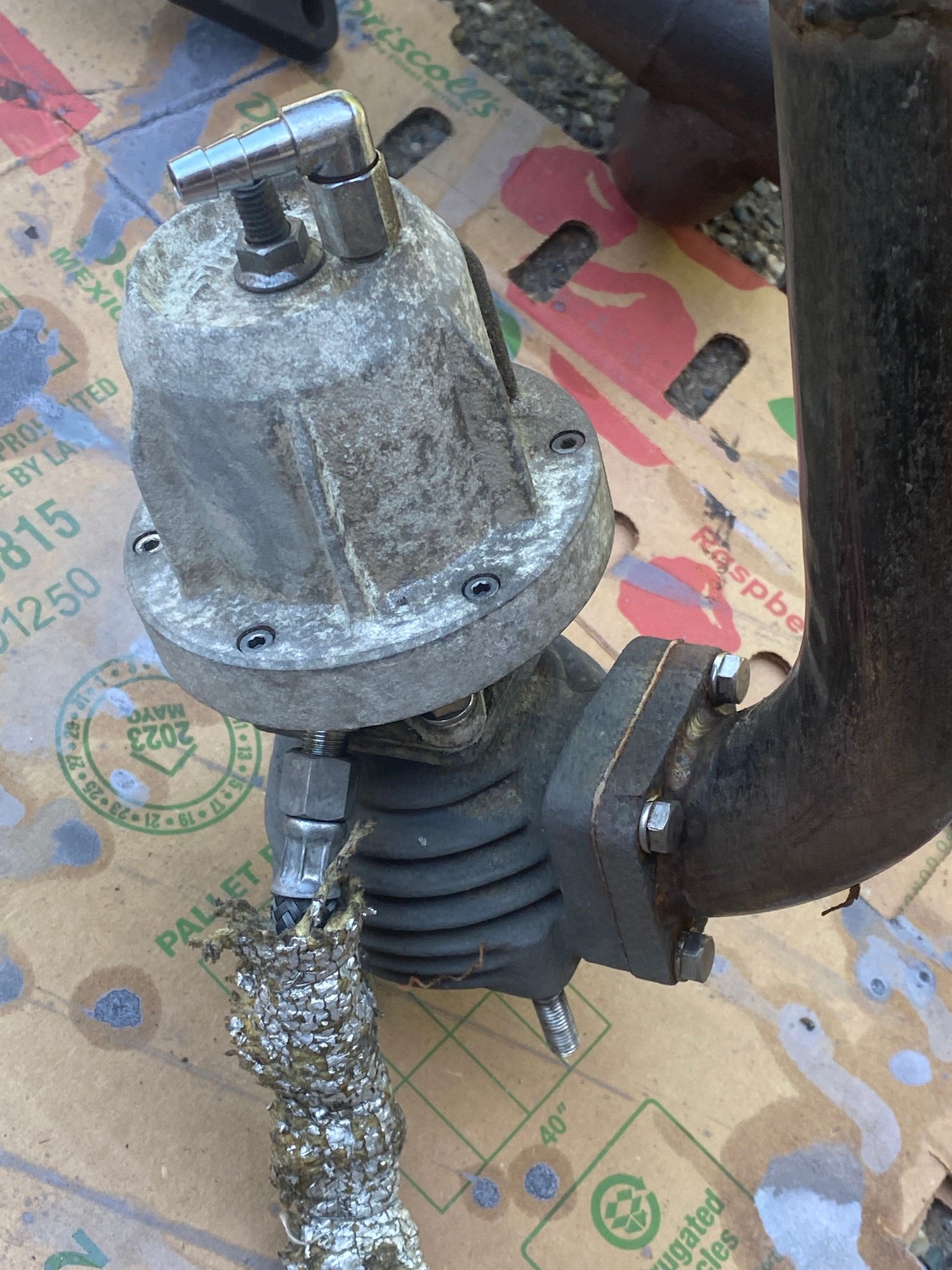 Engine - Exhaust - T4 tubular manifold and greddy wastegate - Used - 1992 to 2002 Mazda RX-7 - Bothell, WA 98012, United States