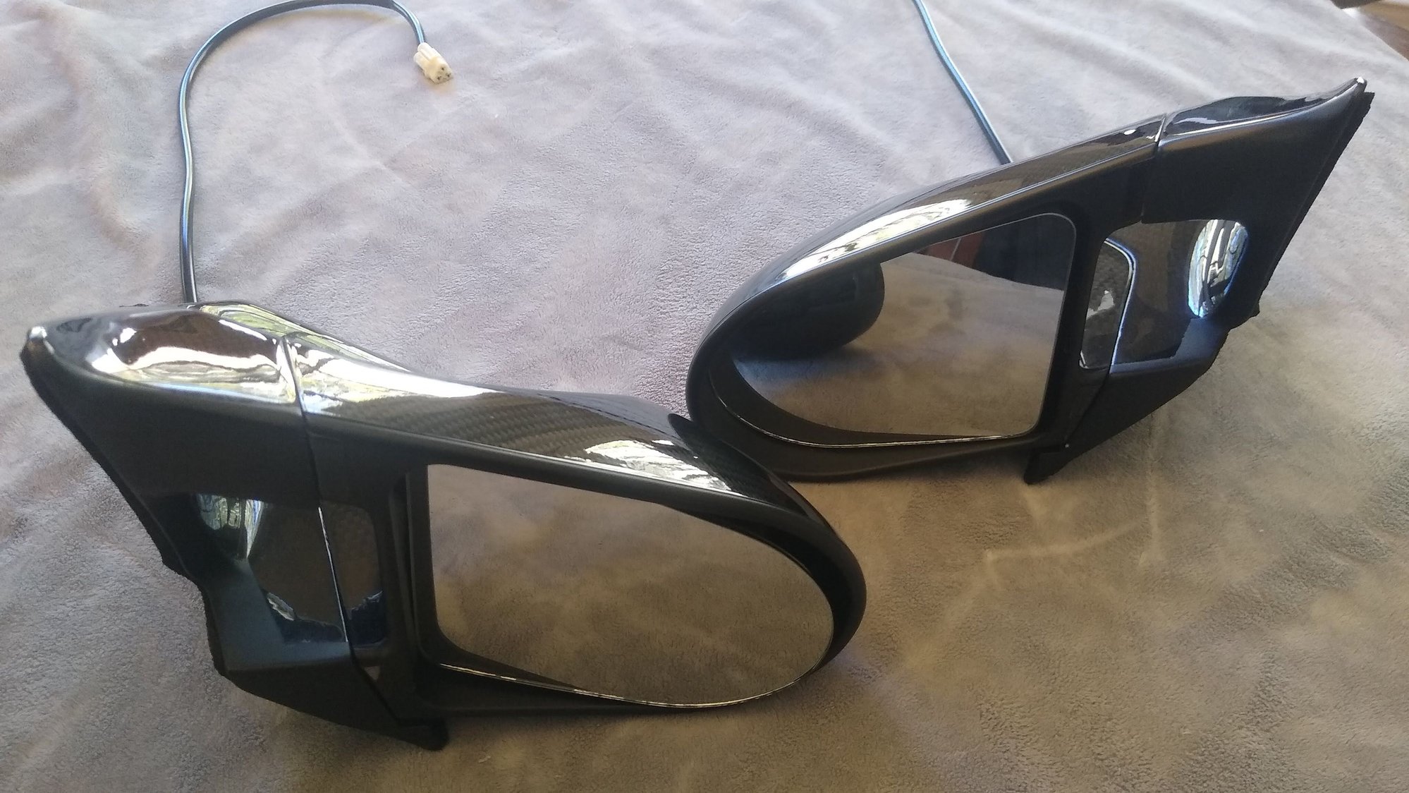 Exterior Body Parts - Ganador Mirrors for FD, Carbon Fiber Look, Very Nice Condition - Used - 1993 to 2002 Mazda RX-7 - Dawsonville, GA 30534, United States