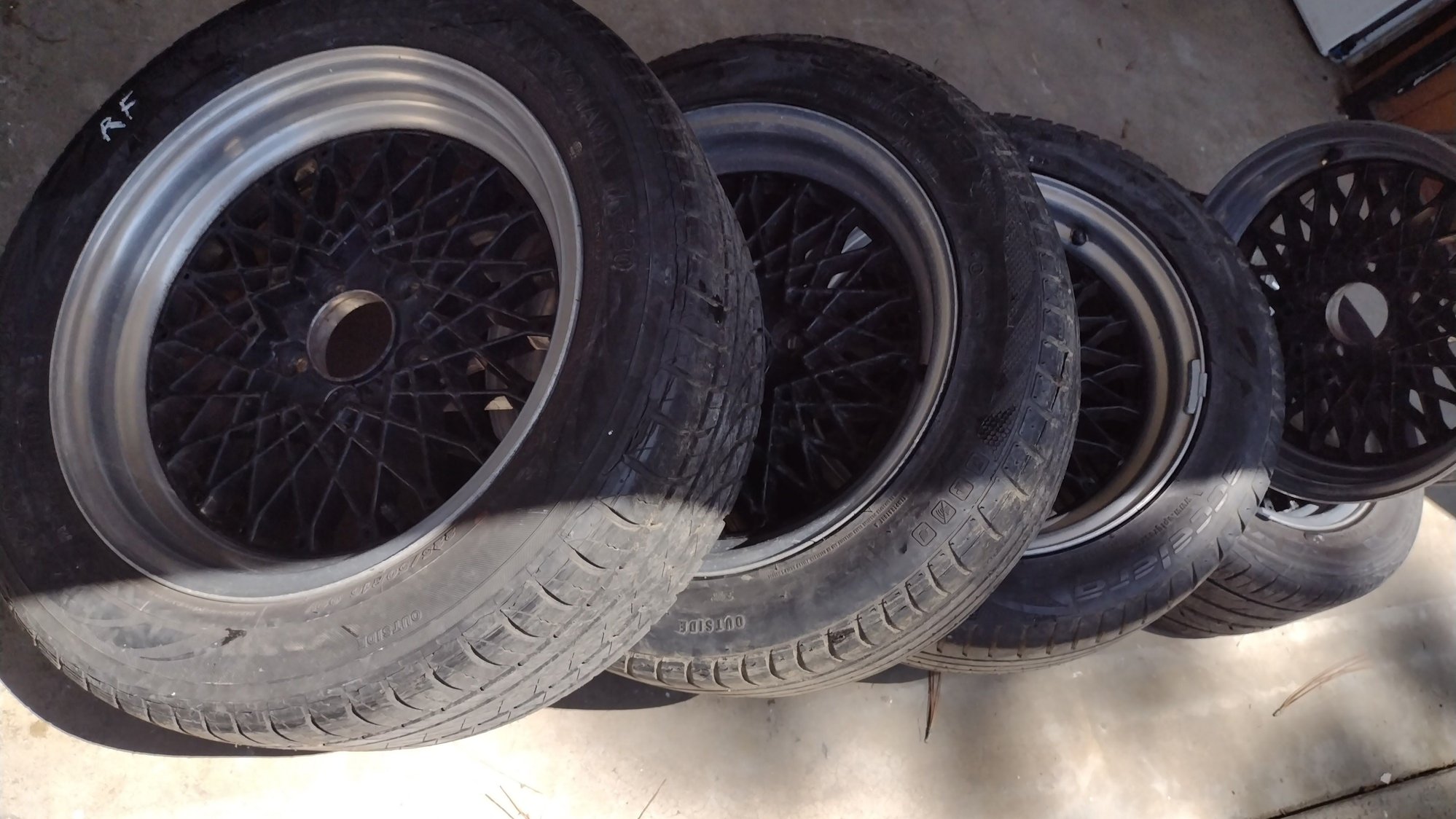 Wheels and Tires/Axles - OLD SCHOOL MESH 16x7 5x114.3 ALUMINUM WHEELS (SET OF 5) - Used - 1986 to 1992 Mazda RX-7 - Del Mar, CA 92014, United States