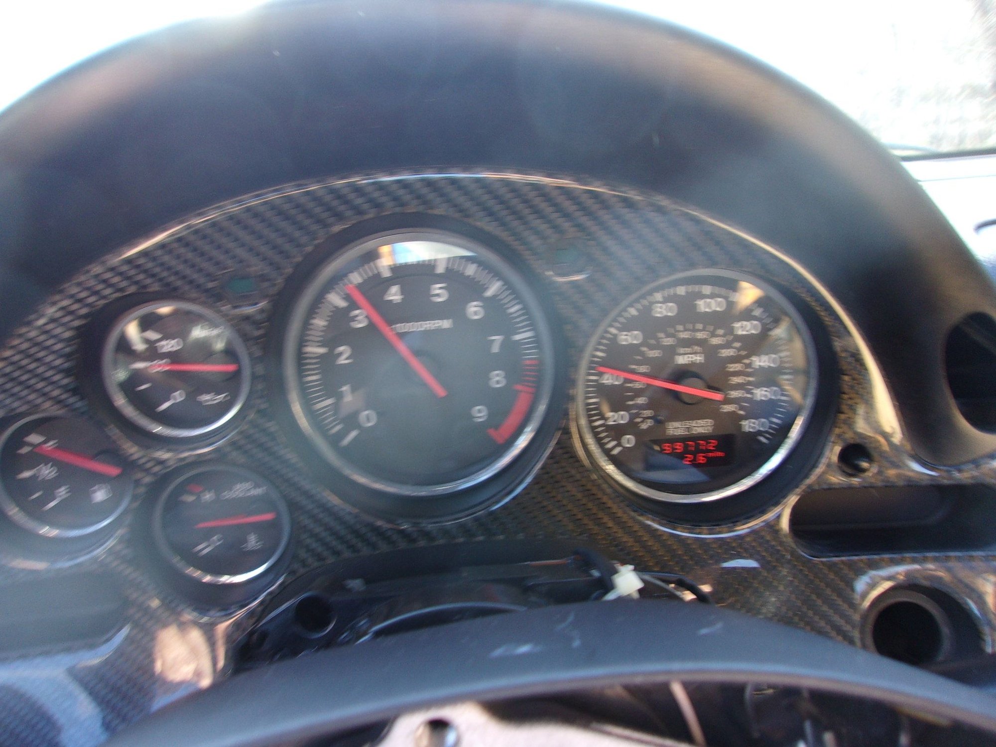 Interior/Upholstery - Gauge Cluster / Hood / Face - Used - 1993 to 2002 Mazda RX-7 - Murfreesboro, TN 37130, United States