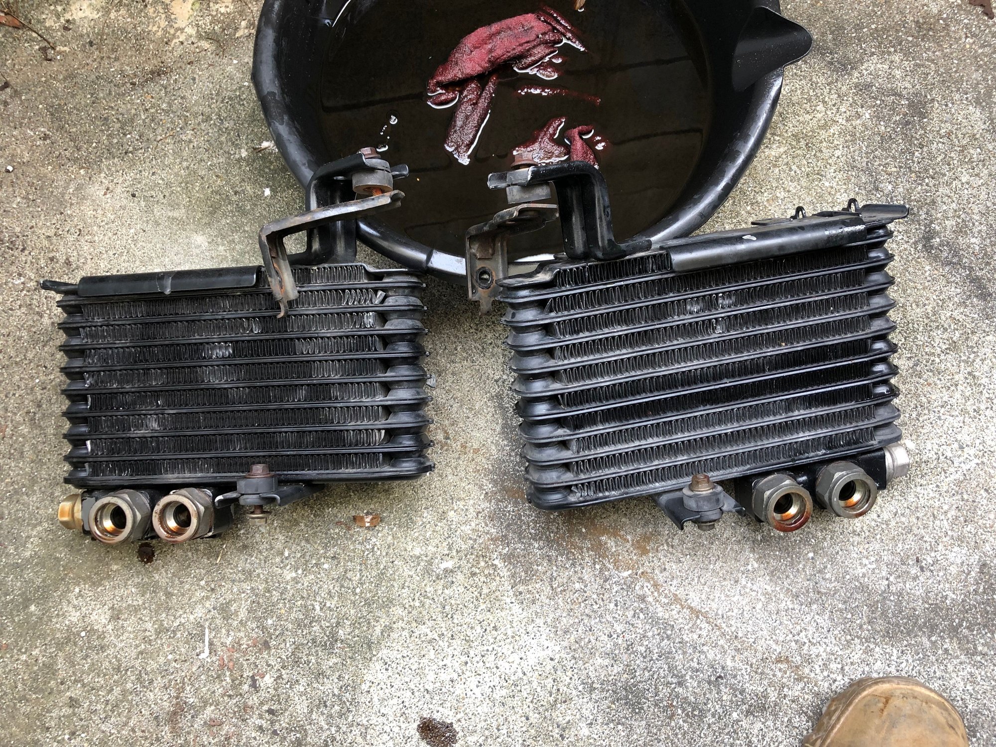 Miscellaneous - OEM Dual Oil Coolers - Used - 1993 to 2002 Mazda RX-7 - Okinawa, Japan