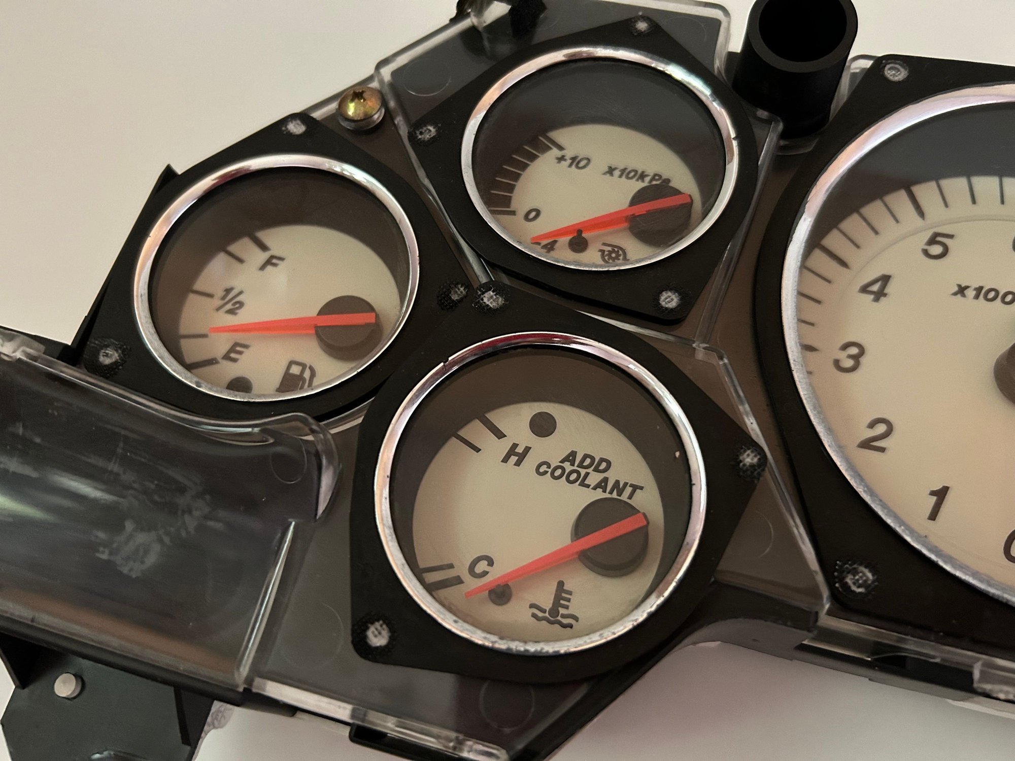 Audio Video/Electronics - Series 8 White Instrument Cluster - Used - 1992 to 2002 Mazda RX-7 - London HA27DY, United Kingdom