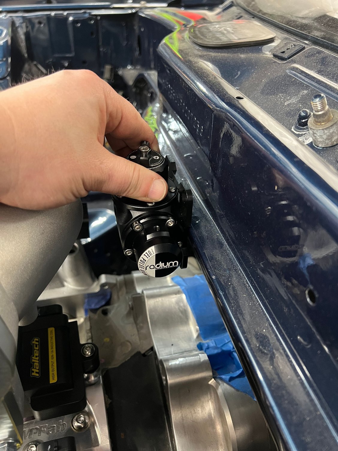 Trying to figure out a clean spot for the FPR, I really want it near the rear of the engine vs hanging in front. Also thought about a rail mounted regulator, I know they work, but I�m just nervous about higher risk of fuel leak. 