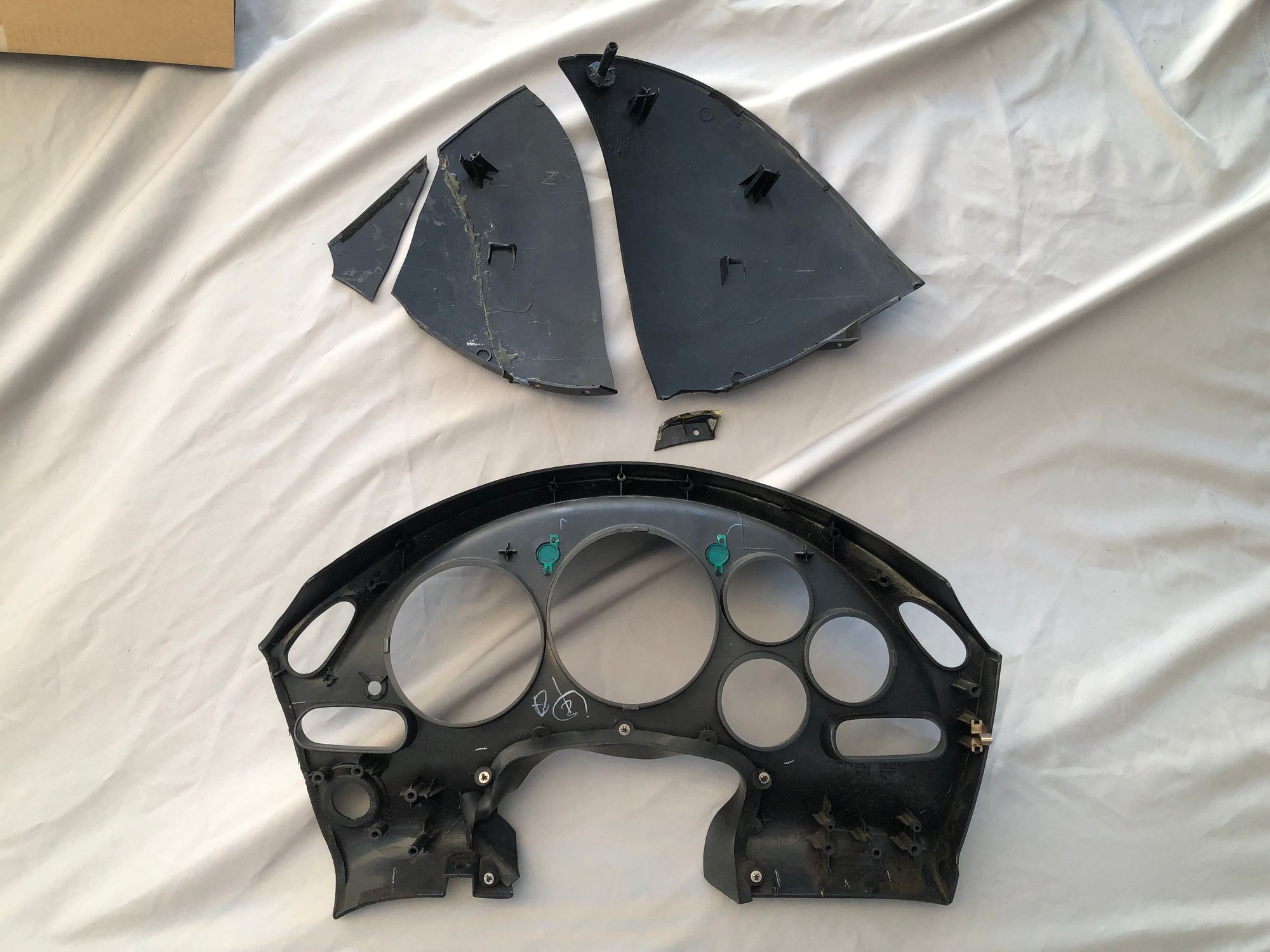Interior/Upholstery - 93 & 94 Interior Plastics. Cluster face, hood, radio bezel, shifter panel, a-pillar - Used - 1993 to 2002 Mazda RX-7 - Lakewood, CA 90712, United States
